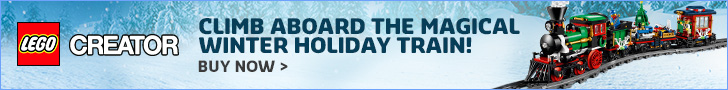 Gather the family for some festive LEGO® building fun with the Winter Holiday Train!